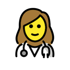 Trabajadora médica Emoji Openmoji