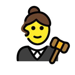 👩‍⚖️ Giudice donna Emoji su Openmoji