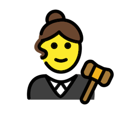 Judecătoare on Openmoji