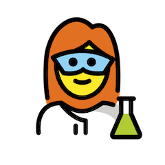 Cientista (mulher) Emoji Openmoji