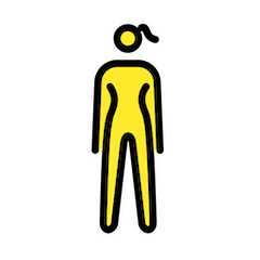 Donna in piedi Emoji Openmoji