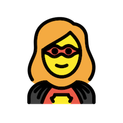 🦸‍♀️ Woman Superhero Emoji in Openmoji