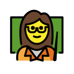 👩‍🏫 Professoressa Emoji su Openmoji