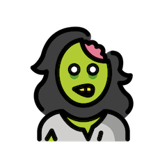 Zombie donna Emoji Openmoji