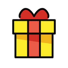 Wrapped Gift Emoji in Openmoji