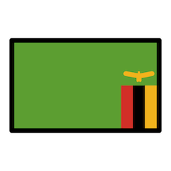 Bandeira da Zâmbia Emoji Openmoji