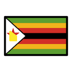 Flagge von Simbabwe Emoji Openmoji