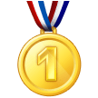 Золотая медаль Эмодзи на телефонах Samsung