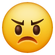 😠 Cara zangada Emoji nos Samsung