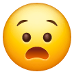 😧 Cara angustiada Emoji nos Samsung