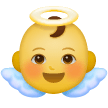 Baby Angel Emoji on Samsung Phones