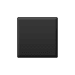 Средний малый черный квадрат Эмодзи на телефонах Samsung