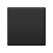 Средний черный квадрат Эмодзи на телефонах Samsung