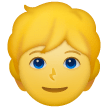 Person: Blond Hair Emoji on Samsung Phones