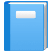 Libro de texto azul Emoji Samsung