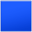 Blaues Quadrat Emoji Samsung