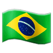 Флаг Бразилии Эмодзи на телефонах Samsung