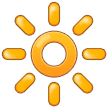 Símbolo de nivel de brillo alto Emoji Samsung