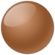 Círculo marrón Emoji Samsung