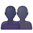 👥 Duas silhuetas humanas Emoji nos Samsung