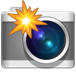Kamera mit Blitz Emoji Samsung