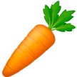 Морковь Эмодзи на телефонах Samsung