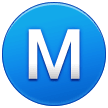Círculo com um M Emoji Samsung