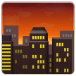 Paesaggio urbano al crepuscolo Emoji Samsung