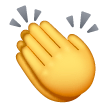 Mãos aplaudindo Emoji Samsung