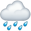 🌧️ Nuvem com chuva Emoji nos Samsung