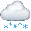 Cloud With Snow Emoji on Samsung Phones