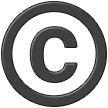 Copyright-Tecken on Samsung