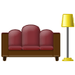 Sofá y lámpara Emoji Samsung