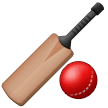 🏏 Taco e bola de críquete Emoji nos Samsung