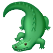 Крокодил Эмодзи на телефонах Samsung