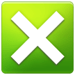 Marca en X Emoji Samsung