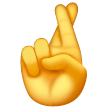 Crossed Fingers Emoji on Samsung Phones