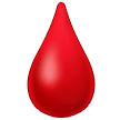 Drop Of Blood Emoji on Samsung Phones