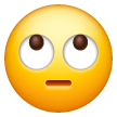 Faccina che alza gli occhi verso il cielo Emoji Samsung
