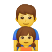 Familia con un padre y una hija Emoji Samsung