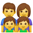 Família composta por mãe, pai e dois filhos on Samsung