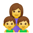 👩‍👦‍👦 Familie mit Mutter und zwei Söhnen Emoji auf Samsung