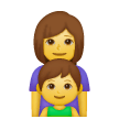 Family: Woman, Boy Emoji on Samsung Phones