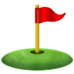 Agujero de golf con bandera on Samsung