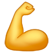 💪 Bíceps flexionado Emoji en Samsung