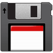 Floppy disk on Samsung