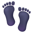 Fußabdrücke Emoji Samsung