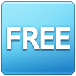 🆓 Señal con la palabra “Free” Emoji en Samsung