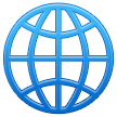 Globus mit Meridianen Emoji Samsung