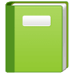 Зеленый учебник Эмодзи на телефонах Samsung